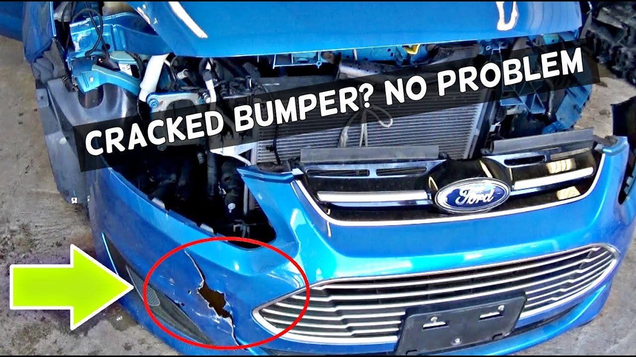 How to repair cracked plastic bumper bar